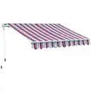 Bild 1 von GO/ON! Gelenkarmmarkise, BxT: 300 x 200 cm, bordeauxrot gestreift