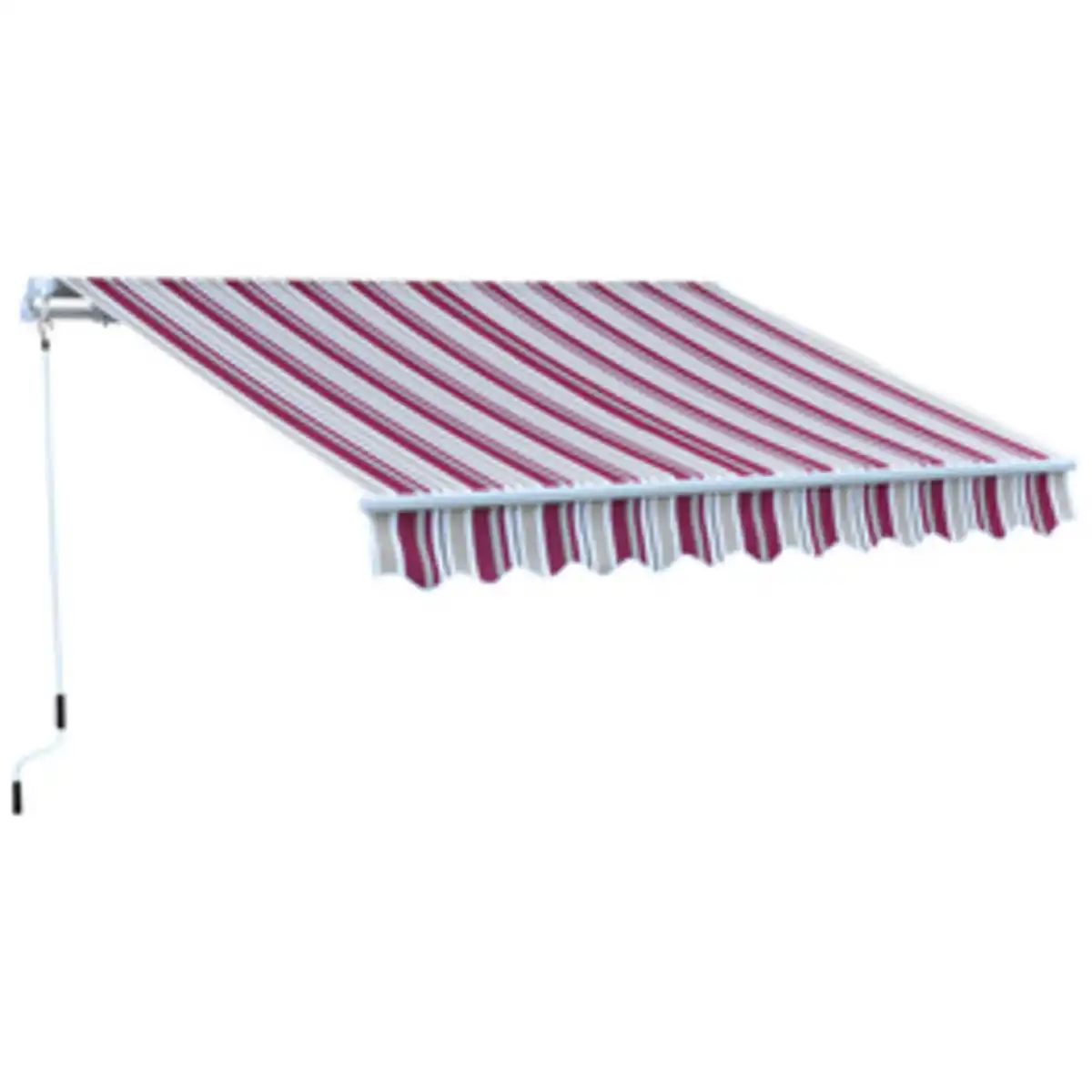 Bild 1 von GO/ON! Gelenkarmmarkise, BxT: 300 x 200 cm, bordeauxrot gestreift