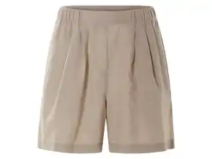 ESMARA® Damen Paperbag-Shorts mit Leinen