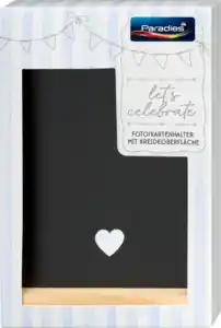 Paradies Fotohalter Kreide Hochzeit, 1 St