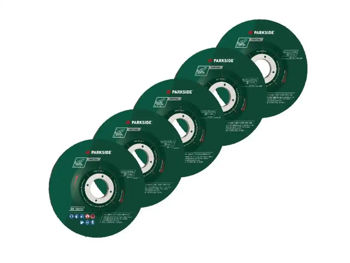 Bild 2 von PARKSIDE® Fächerscheiben-Set / Klettschleifteller mit Schleifpapier-Set / Reinigungsscheibe / Schruppscheiben-Set, Ø 125 mm