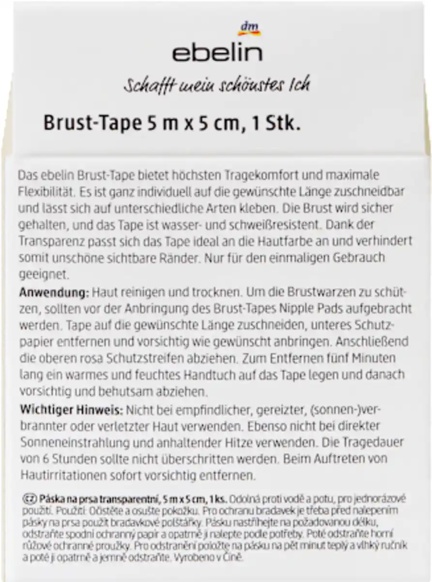 Bild 2 von ebelin Transparentes Körperband 5 m Touch of Summer, 1 St