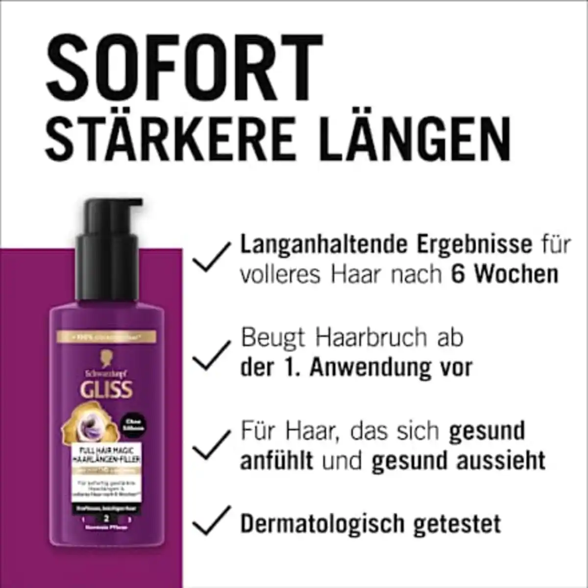Bild 4 von Schwarzkopf GLISS Haarlängen-Filler Full Hair Magic, 100 ml
