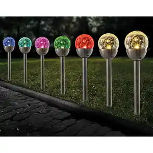 I-Glow LED-Solar-Leuchten 5er-Set