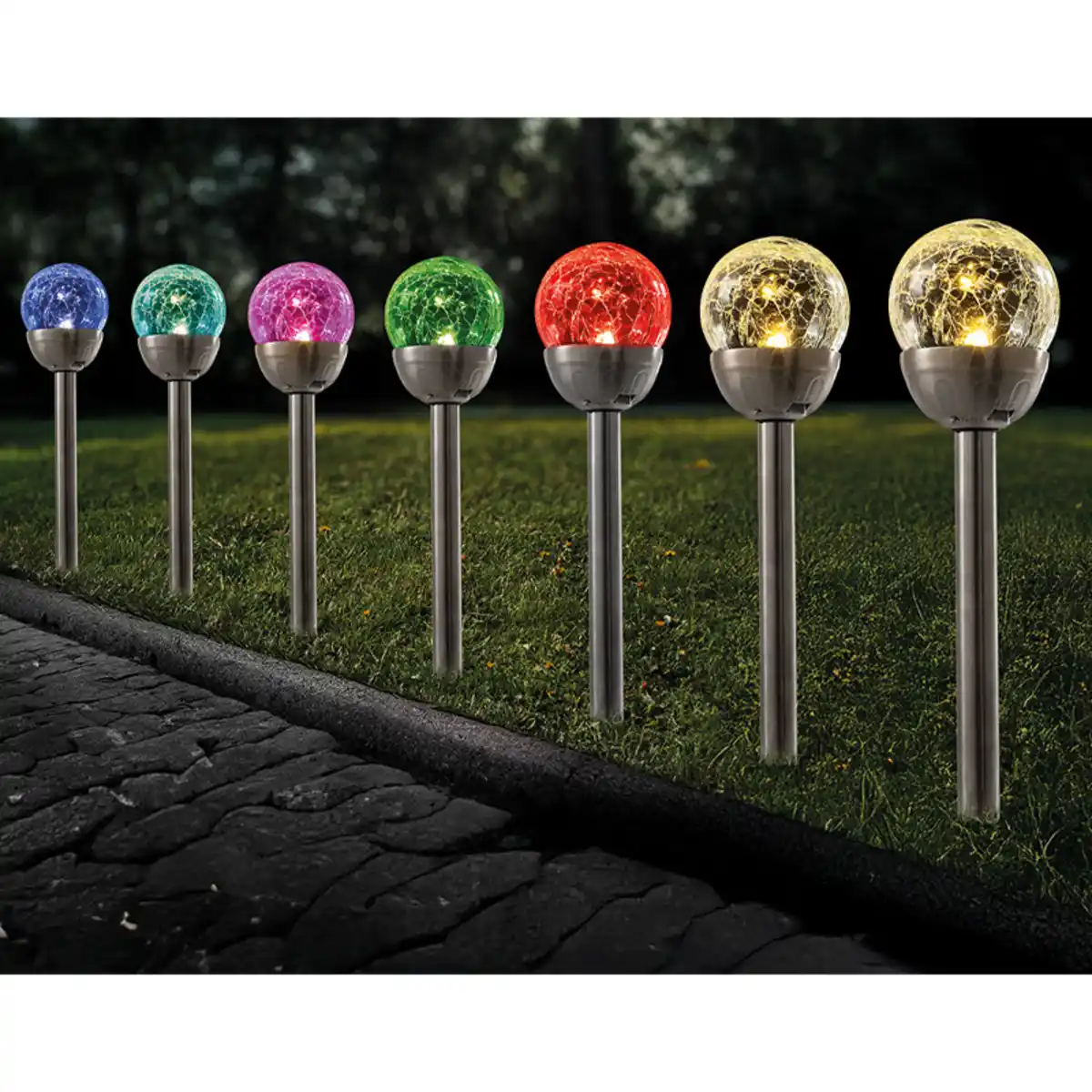 Bild 1 von I-Glow LED-Solar-Leuchten 5er-Set