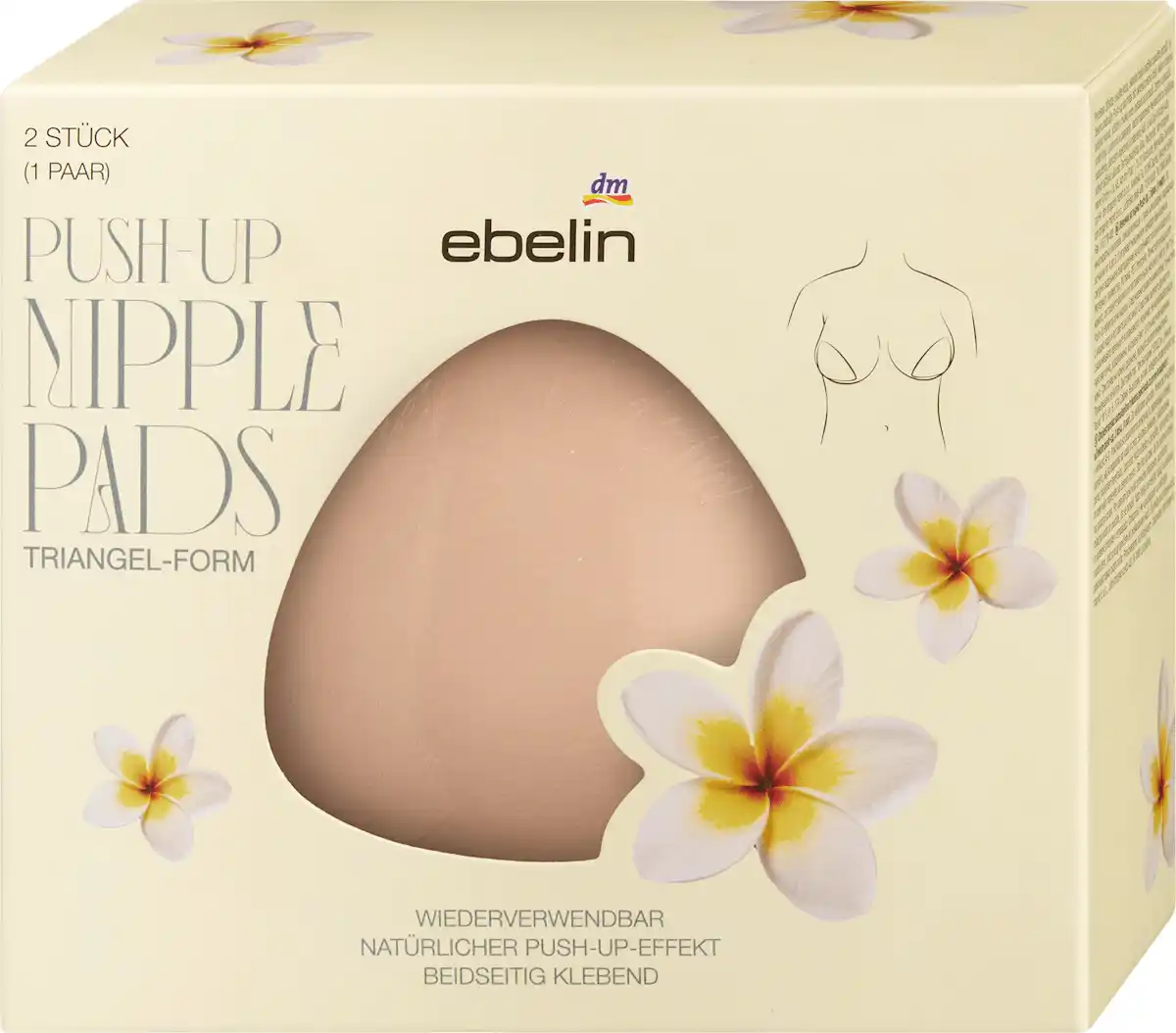Bild 1 von ebelin Push-up Nipple Polster Touch of Summer (1 Paar)
