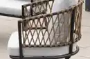 Bild 3 von 11tlg. Lounge-Set BARI aus Aluminium und Rope-Geflecht inkl. Polsterauflage - Grau
