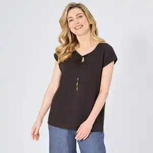 Damen-T-Shirt mit Schnürung