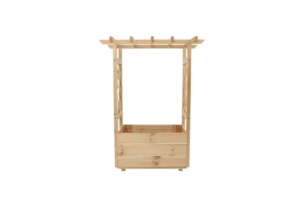 Bild 1 von Pflanzkasten aus Kiefernholz, ca. 78 x 40 x 104 cm - Natur