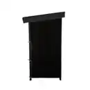 Bild 2 von Brennholzregal mit Abdeckung L aus Metall, ca. 185 x 70 x 185 cm - Schwarz