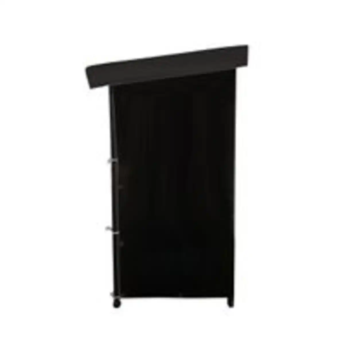 Bild 2 von Brennholzregal mit Abdeckung L aus Metall, ca. 185 x 70 x 185 cm - Schwarz