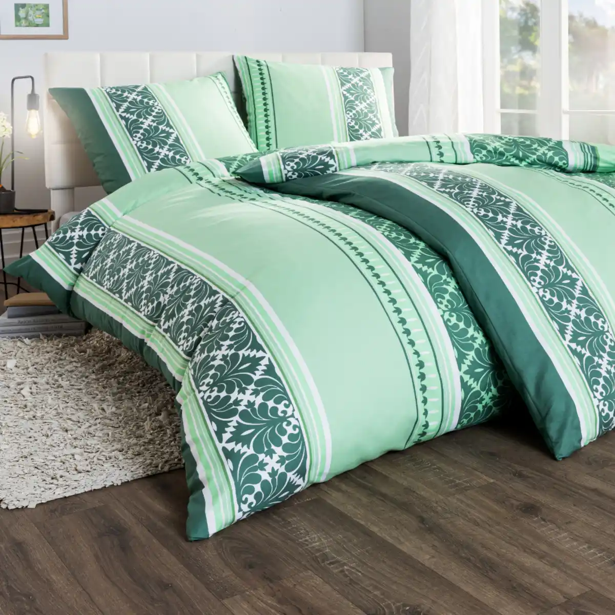 Bild 1 von Soft-Touch Mikrofaser-Satin-Bettwäsche ca. 80x80 + 135x200m