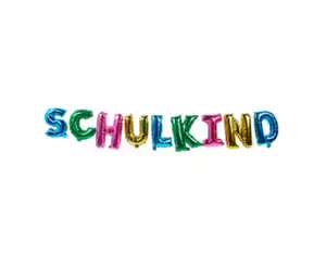 Folienballongirlande „Schulkind“