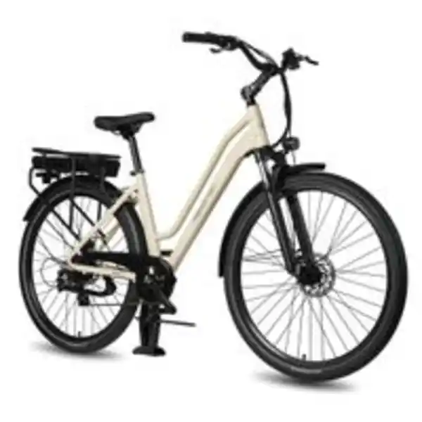 Bild 2 von Maxtron Urban 7,City E-Bike, HR-Nabenmotor,SHIMANO ALTUS 7-Gänge,mech.Scheibenbremse,creme-weiß