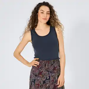 Damen-Top mit Spitzeneinsatz