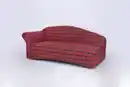 Bild 3 von 3-Sitzer Sofa Loretta mit linker Armlehne, ca. 193 x 83 x 85 cm - Rot Kariert