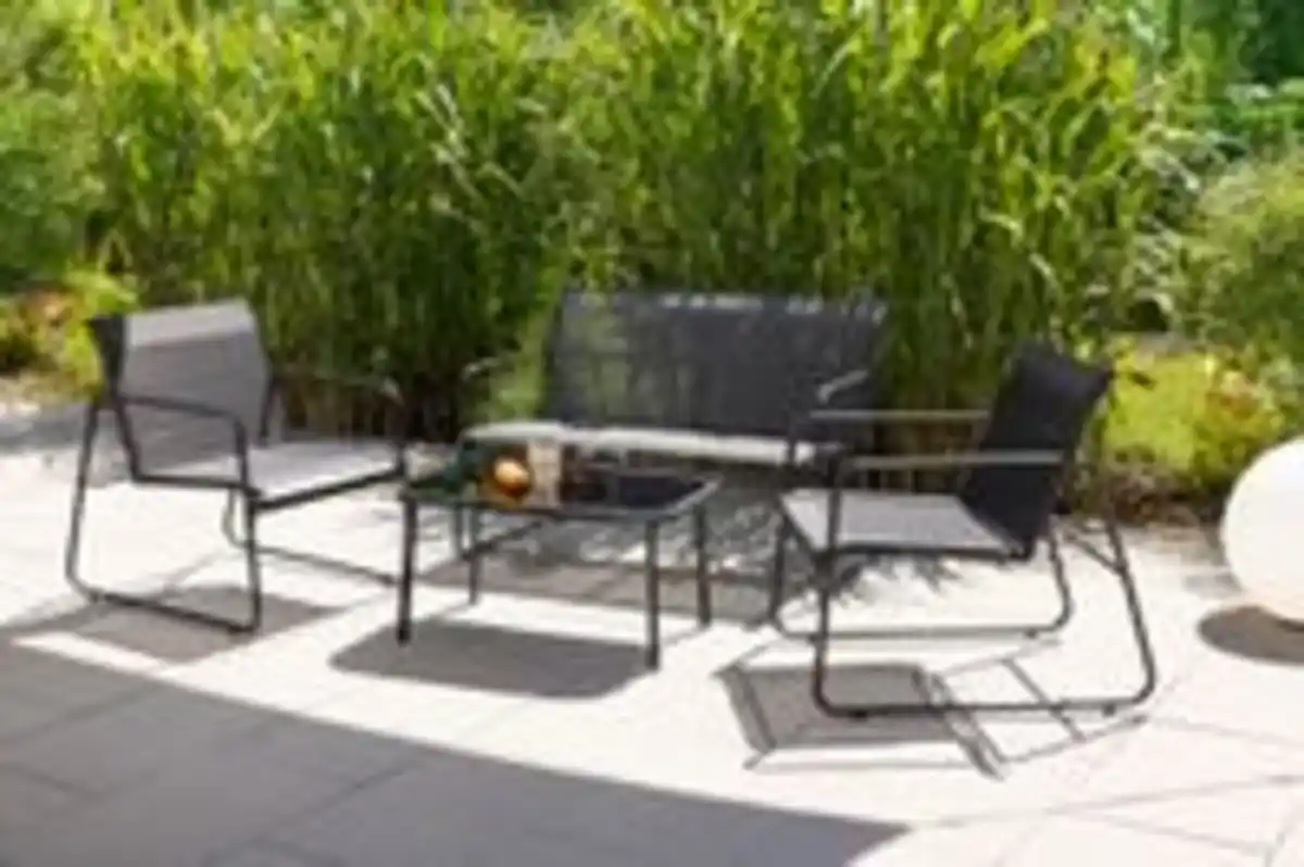 Bild 2 von 4tlg. Garten-Set - Schwarz