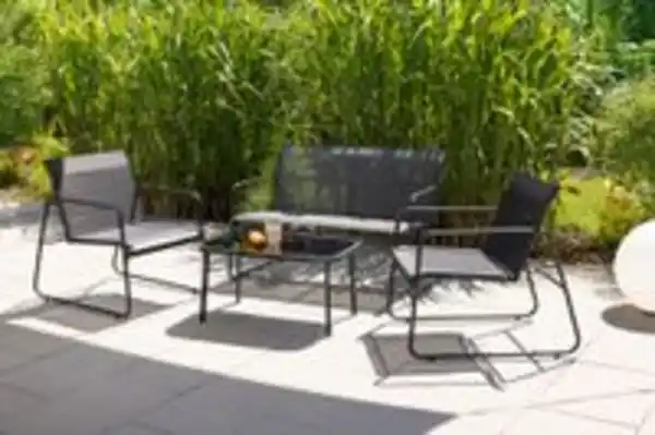 Bild 2 von 4tlg. Garten-Set - Schwarz