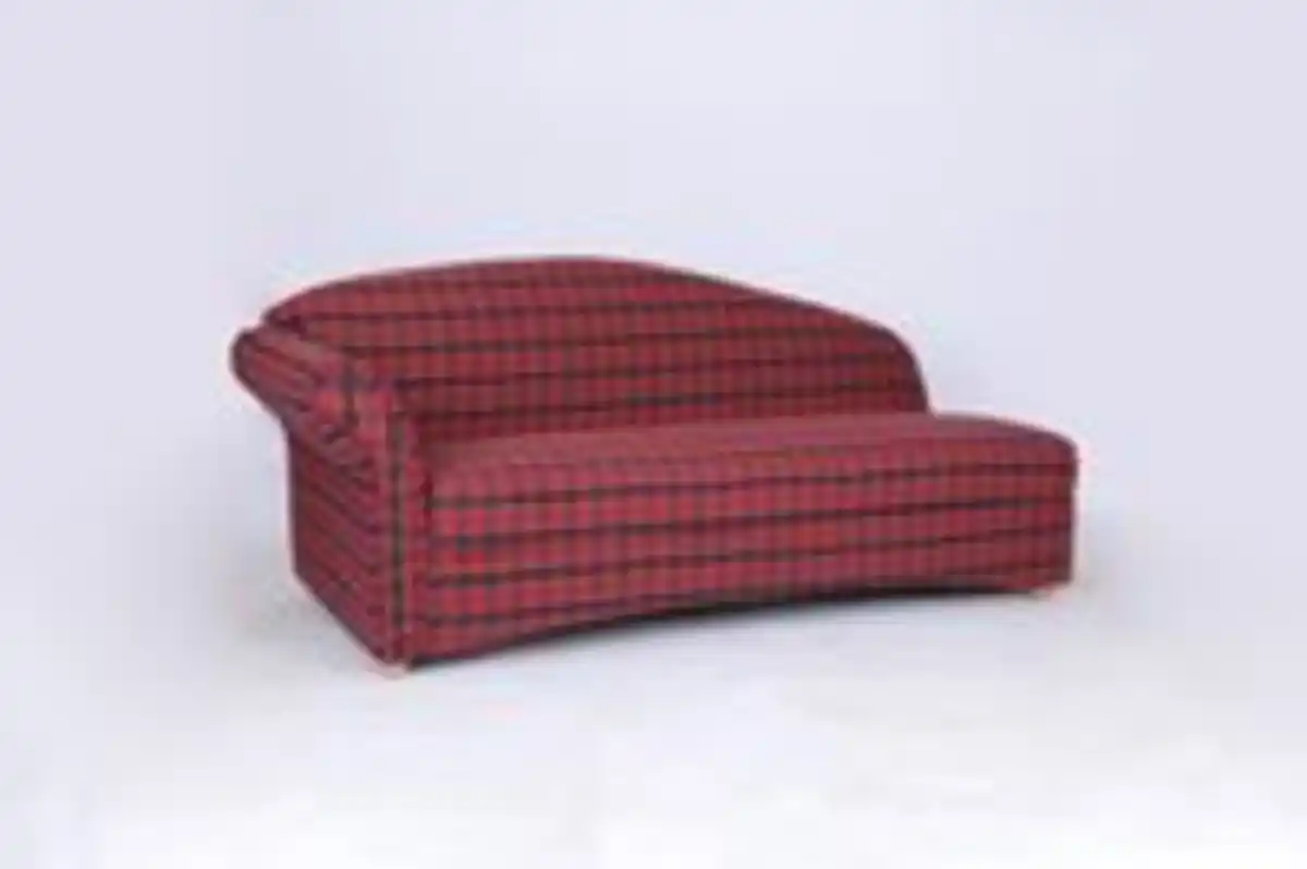 Bild 2 von 3-Sitzer Sofa Loretta mit linker Armlehne, ca. 193 x 83 x 85 cm - Rot Kariert