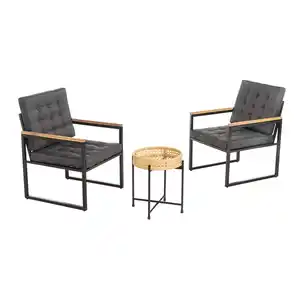7tlg. Bistro-Set inkl. Kissen 