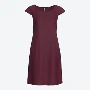 Damen-Kleid aus Leinen-Mix