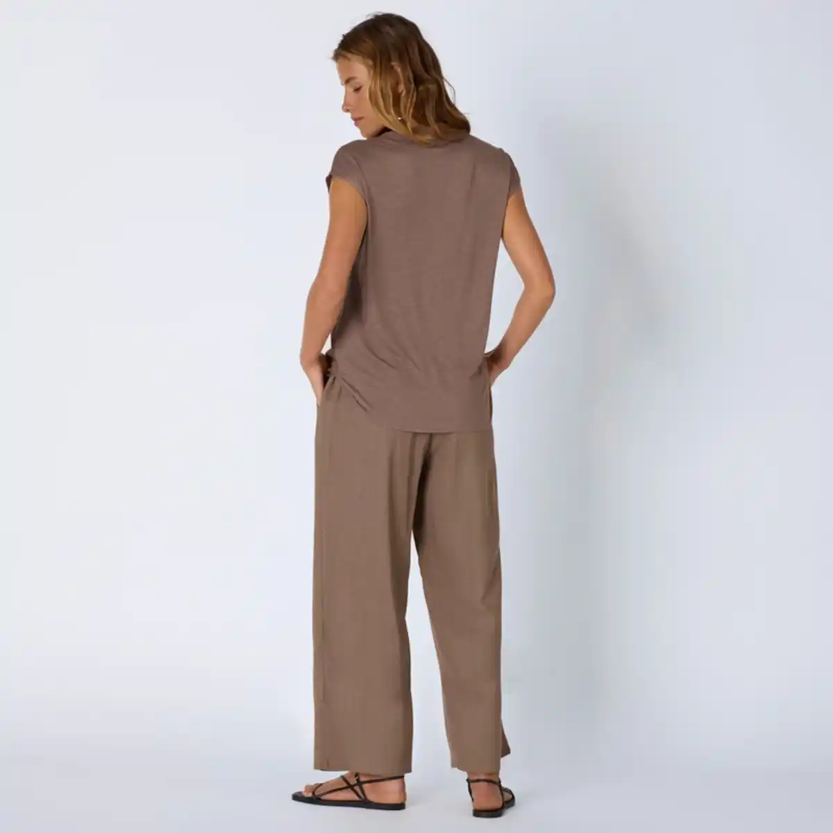 Bild 4 von Damen-Caprihose aus Viskose-Leinen-Mix