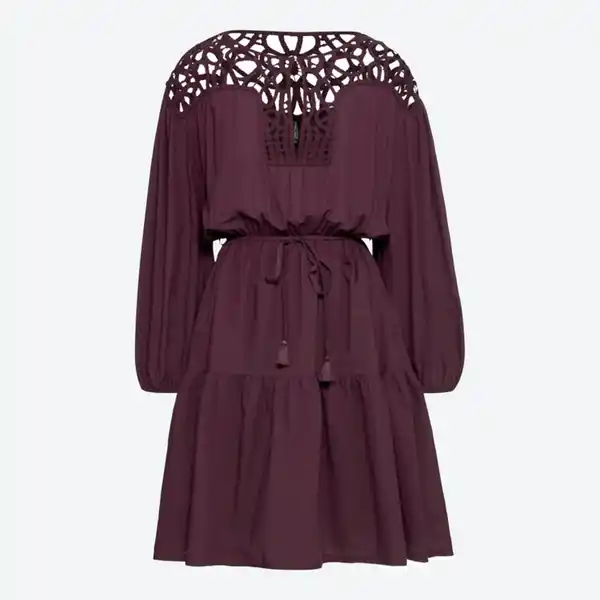 Bild 2 von Damen-Kleid mit Spitze am Ausschnitt
