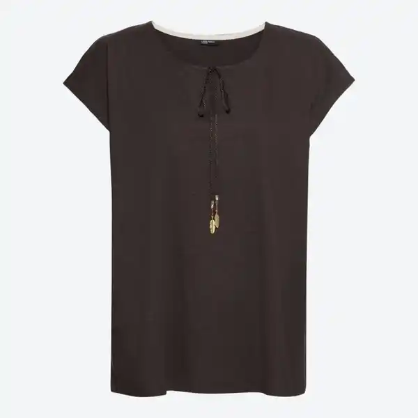 Bild 2 von Damen-T-Shirt mit Schnürung