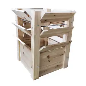 Hochbeet L aus Naturholz, ca. 65 x 65 x 73 cm - Natur