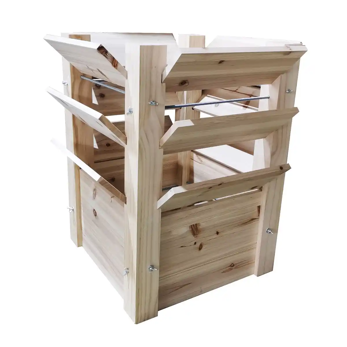 Bild 1 von Hochbeet L aus Naturholz, ca. 65 x 65 x 73 cm - Natur