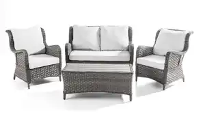 11tlg. Dining Sitzgruppe Gartenset BOCA aus Aluminium inkl. Polsterauflage