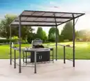 Bild 2 von Grillpavillon NICOSIA aus Aluminium, ca. 300 x 300 x 277 cm - Anthrazit