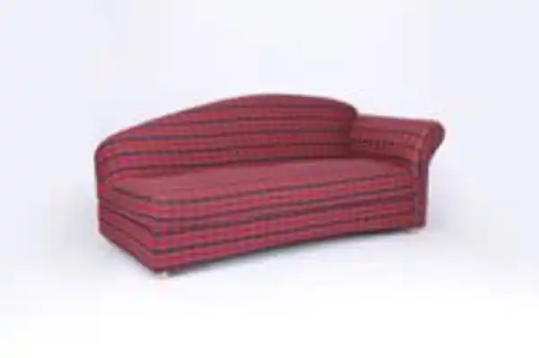 Bild 2 von 3-Sitzer Sofa Loretta mit rechter Armlehne, ca. 193 x 83 x 85 cm – Rot Kariert