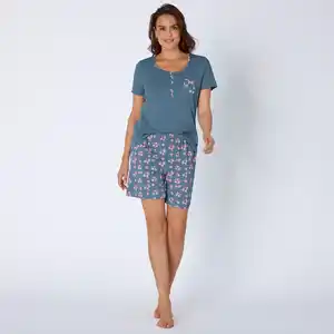 Damen-Shorty mit Millefleurdruck