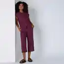 Bild 1 von Damen-Caprihose aus Viskose-Leinen-Mix