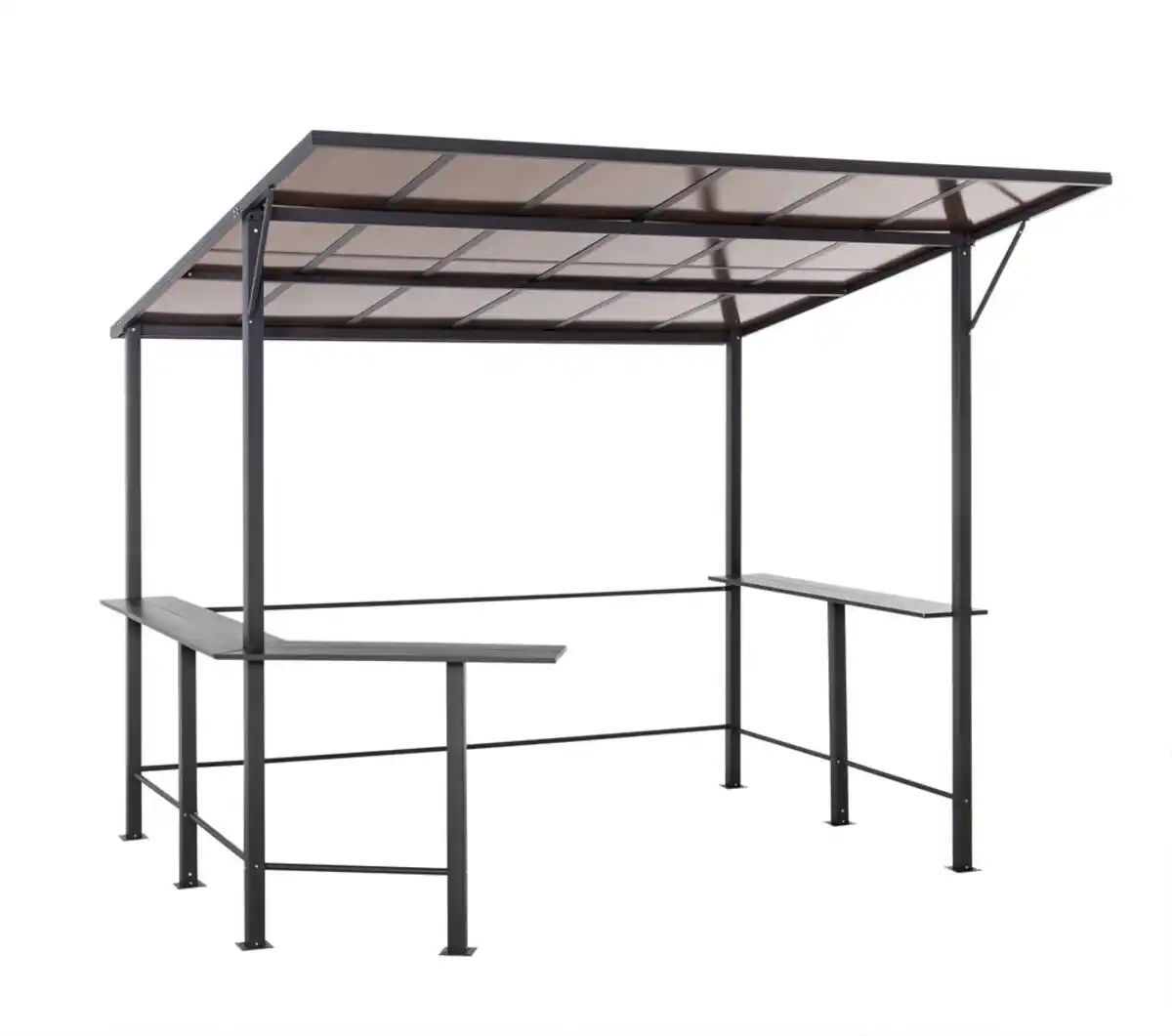 Bild 1 von Grillpavillon NICOSIA aus Aluminium, ca. 300 x 300 x 277 cm - Anthrazit