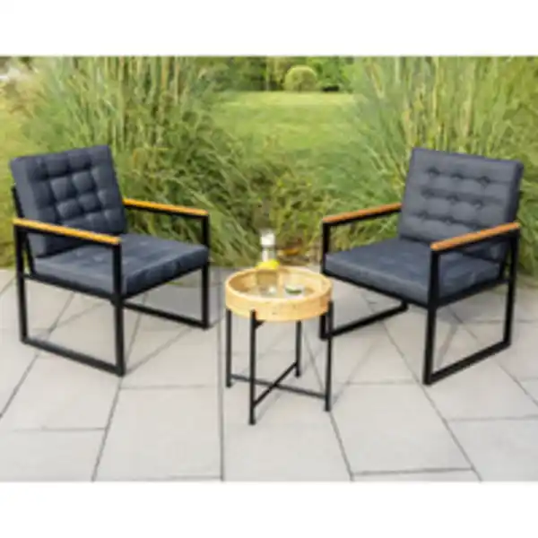 Bild 2 von 7tlg. Bistro-Set inkl. Kissen 
