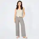 Bild 1 von Damen-Stoffhose mit gestreiftem Design