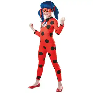 Miraculous - Kostüm für Kinder - Größe 98/104 - rot/schwarz