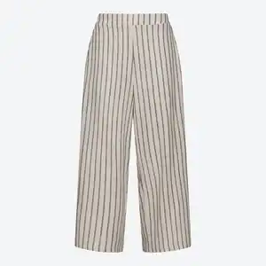 Damen-Caprihose aus Viskose-Leinen-Mix