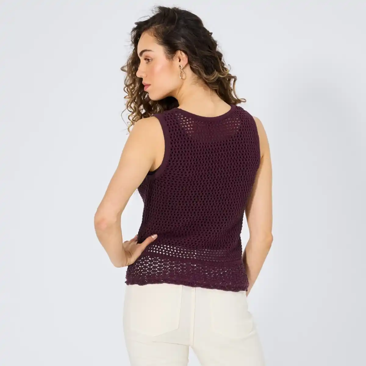 Bild 4 von Damen-Stricktop mit Blumen-Details