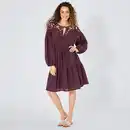 Bild 1 von Damen-Kleid mit Spitze am Ausschnitt