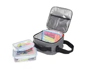 EASYmaxx Kühltasche mit 3 Boxen, grau, 7 l