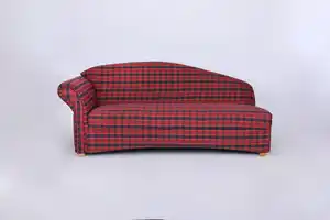3-Sitzer Sofa Loretta mit linker Armlehne, ca. 193 x 83 x 85 cm - Rot Kariert