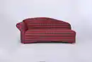Bild 1 von 3-Sitzer Sofa Loretta mit linker Armlehne, ca. 193 x 83 x 85 cm - Rot Kariert