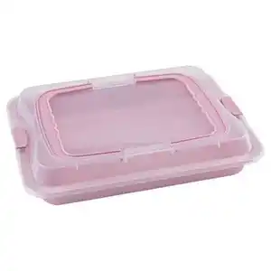 CROFTON Backformen mit Transporthaube, Backblech, Rosa