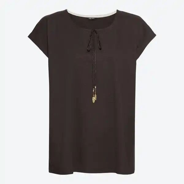 Bild 3 von Damen-T-Shirt mit Schnürung