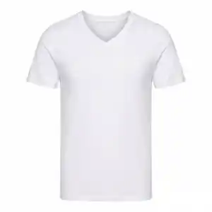 UP2FASHION EXCLUSIVE Herren T-Shirt, 2er-Pack, Weiß, V-Ausschnitt, M