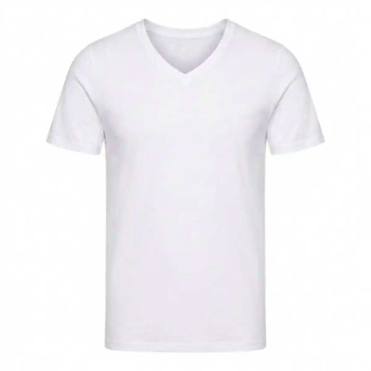 Bild 1 von UP2FASHION EXCLUSIVE Herren T-Shirt, 2er-Pack, Weiß, V-Ausschnitt, M