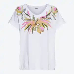 Damen-T-Shirt mit U-Boot-Ausschnitt